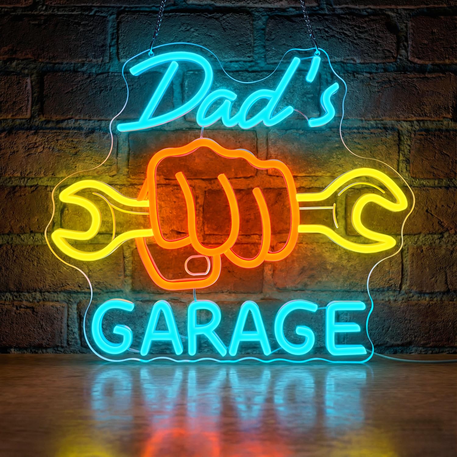 Dad’s Garage Neon Sign for Wal - Auto Repair Shop Design 评论和价格