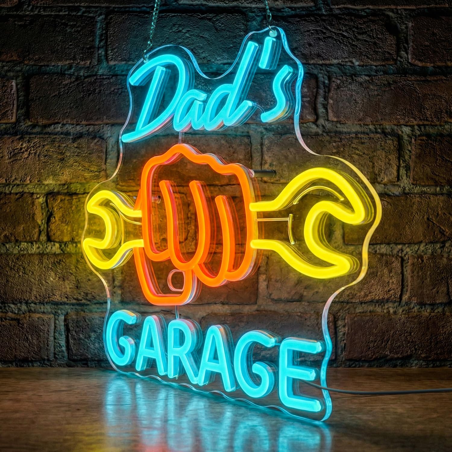 Dad’s Garage Neon Sign for Wal - Auto Repair Shop Design 评论和价格