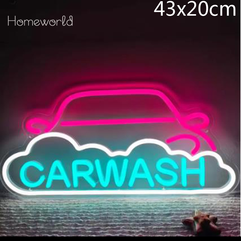Car Wash LED Neon Lights sign  - Auto Repair Shop Design 评论和价格