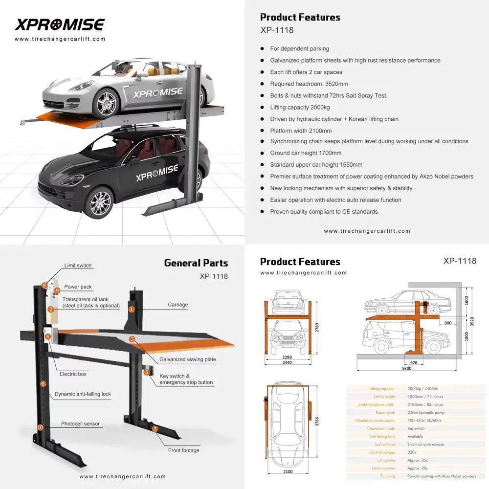 New Design Two-Post Car Parkin - Auto Repair Shop Design 评论和价格